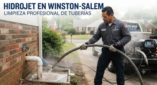Hidrojet en Winston-Salem: Limpieza de Tuberías