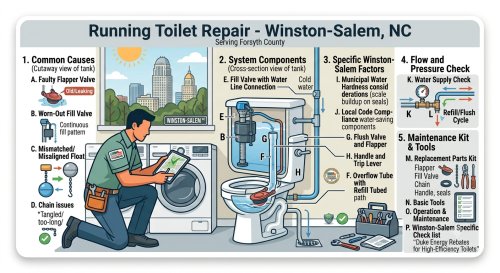 Running Toilet Repair in Winston-Salem, NC