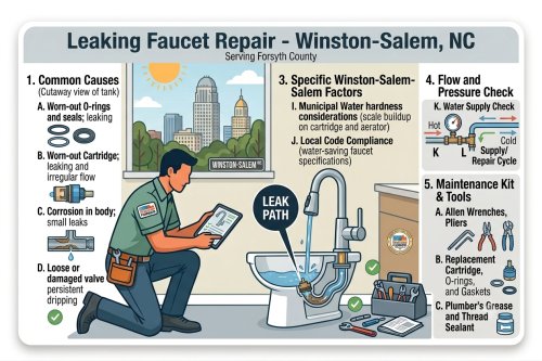 Leaking Faucet Repair in Winston-Salem, NC