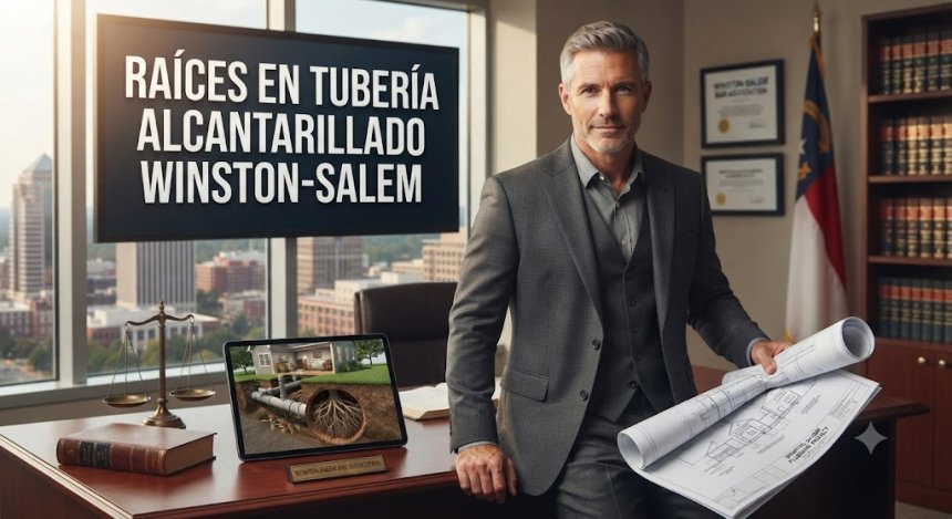 Raíces en Tubería Alcantarillado Winston-Salem