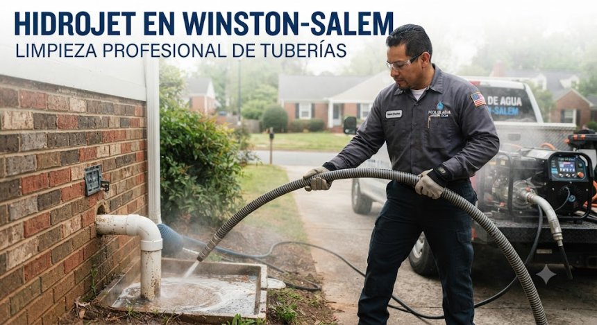 Hidrojet en Winston-Salem: Limpieza de Tuberías