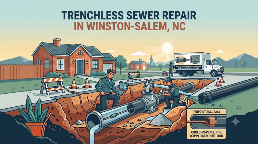 Trenchless Sewer Repair in Winston-Salem, NC