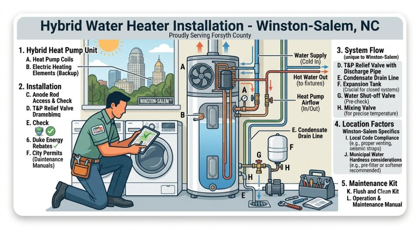 Water Heater Installation in Winston-Salem, NC