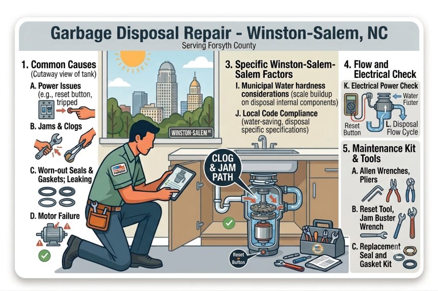 Garbage Disposal Repair in Winston-Salem, NC